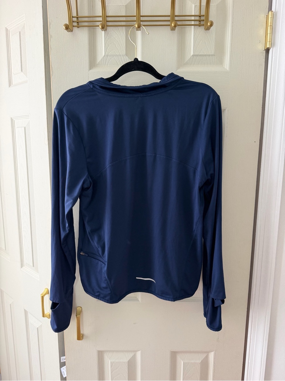 Nike Navy Blue Long-Sleeve Half-Zip Running Top - Picture 2 of 3